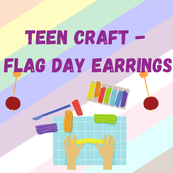 Image for event: Teen Craft - Flag Day Pride Earrings