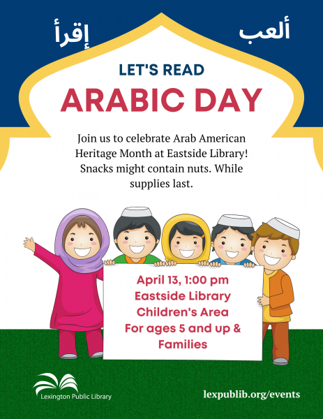 Image for event: Let's Read: Arabic Day! 