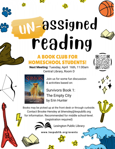 Image for event: Un-Assigned Reading: Homeschool Book Club